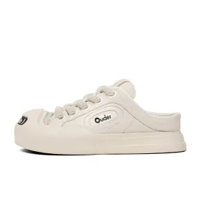 Ouder™ Smiler Slip-On Canvas Shoes White