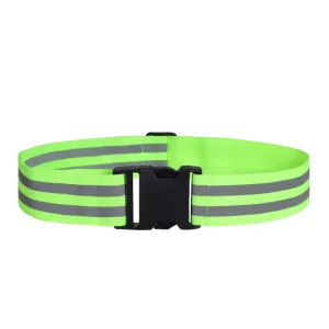 Outdoor Adjustable Night Running And Cycling Reflective Waistband, Specification: 5cm Width(Green)