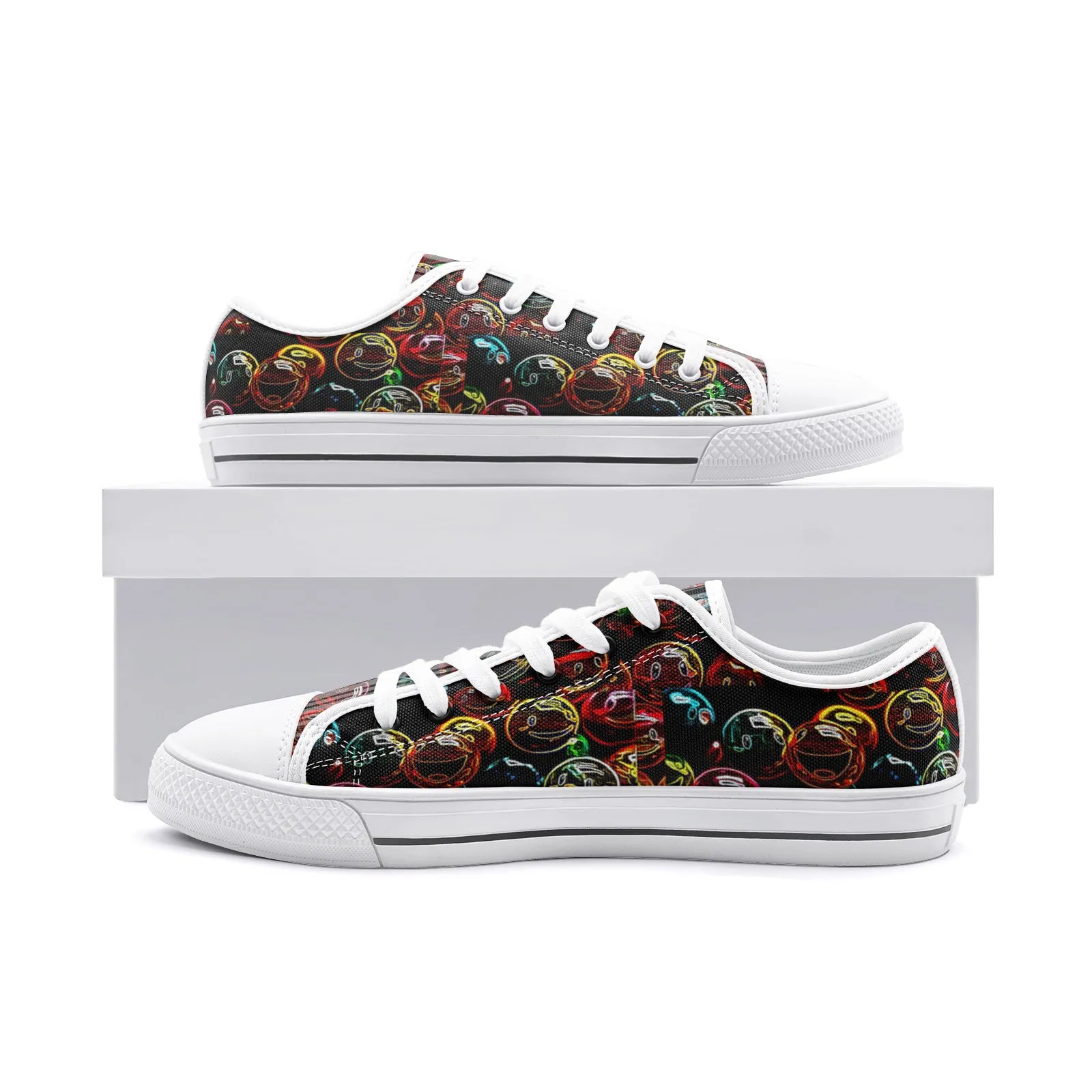 Outspoken Designs 01 "Lighten Up" Unisex Low Top Canvas Shoes