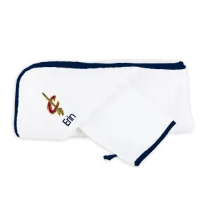 Personalized Cleveland Cavaliers Hooded Towel & Wash Mitt Set