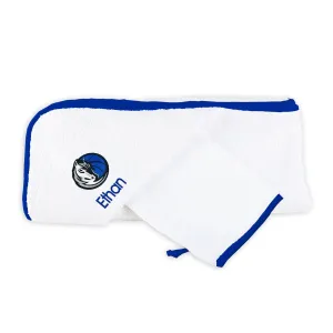 Personalized Dallas Mavericks Hooded Towel & Wash Mitt Set