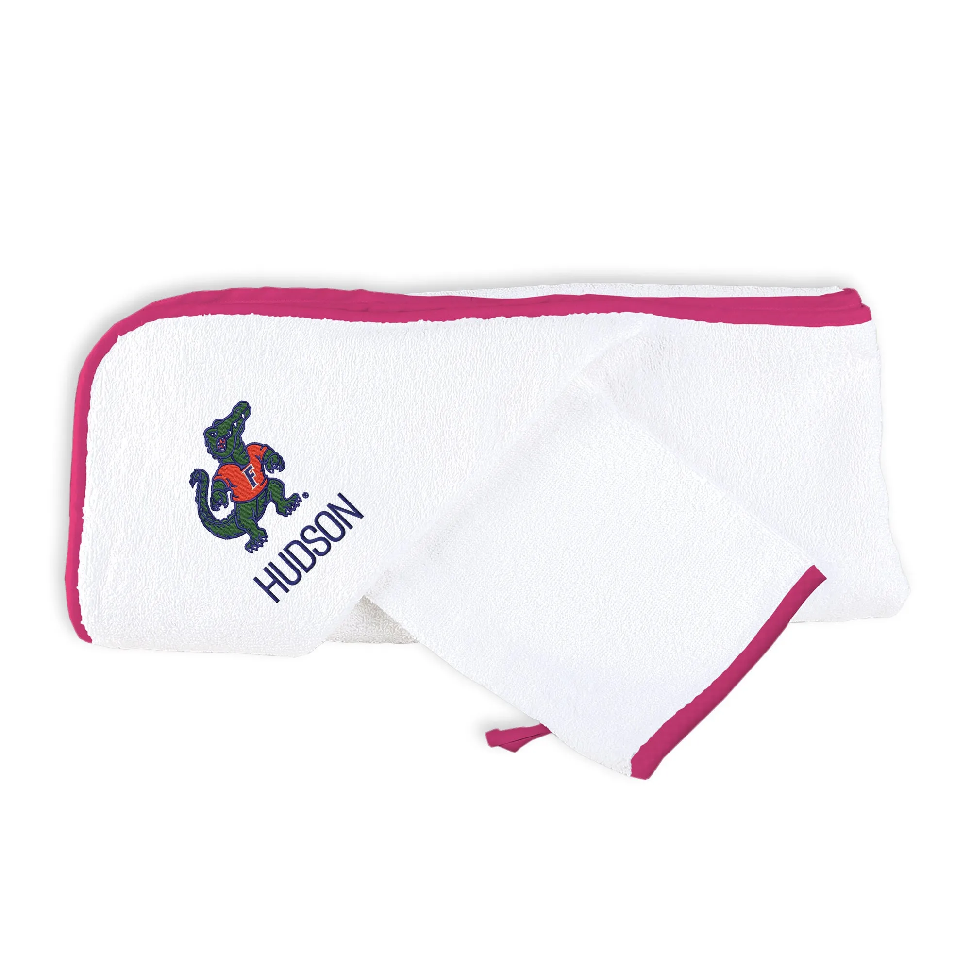 Personalized Florida Gators Albert Hooded Towel & Wash Mitt Set