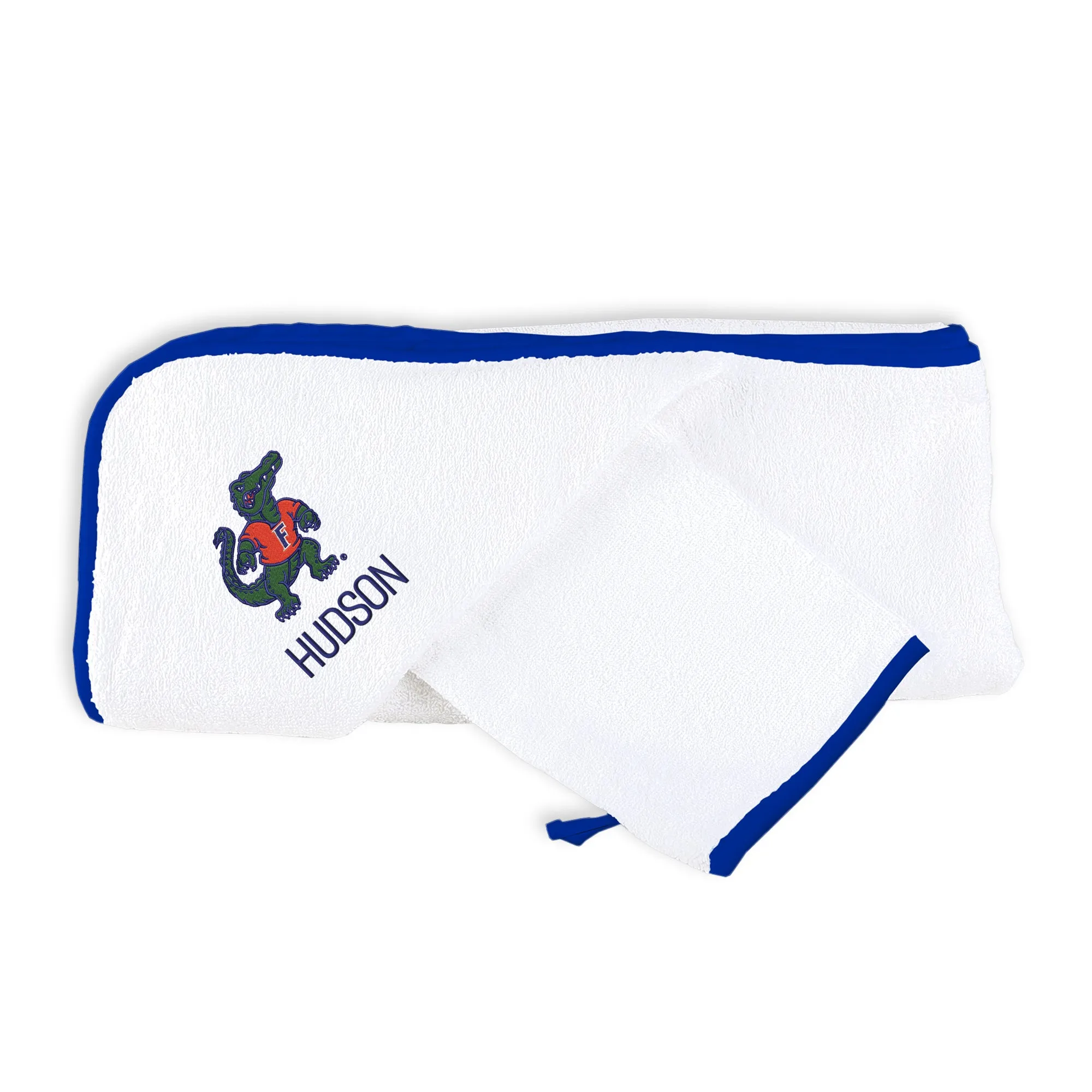 Personalized Florida Gators Albert Hooded Towel & Wash Mitt Set