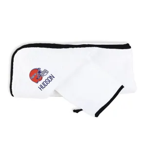 Personalized Florida Gators Helmet Hooded Towel & Wash Mitt Set