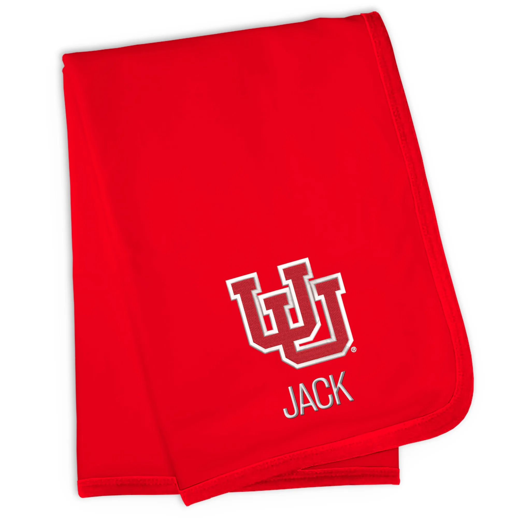 Personalized Utah Utes Interlocking U Blanket