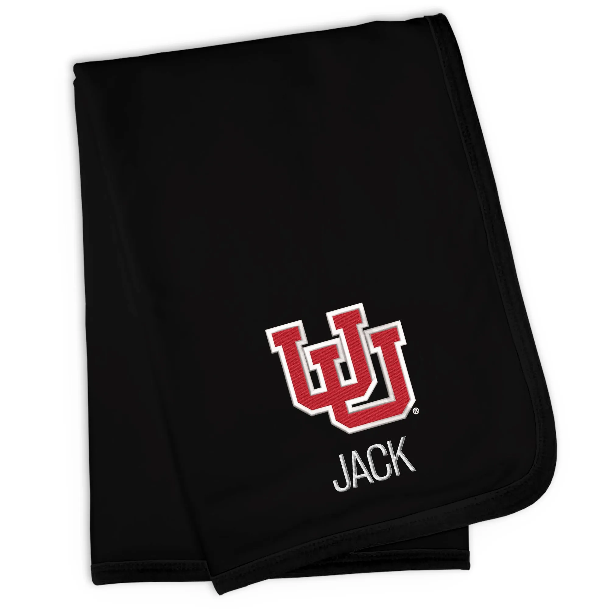 Personalized Utah Utes Interlocking U Blanket