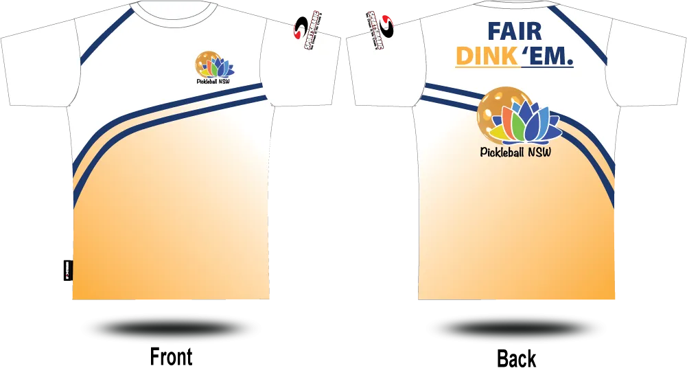 PICKLEBALL NSW - Fair Dink'em Tee (Gradient)