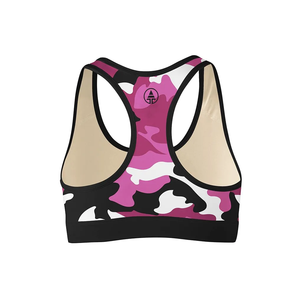 Pink Camo Sports Bra