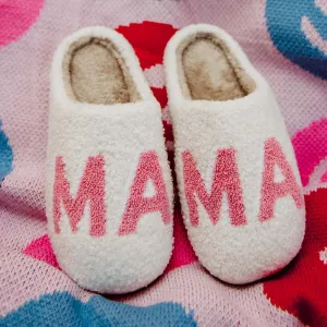 Pink "MAMA" House Slippers