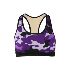 Purple Camo Sports Bra