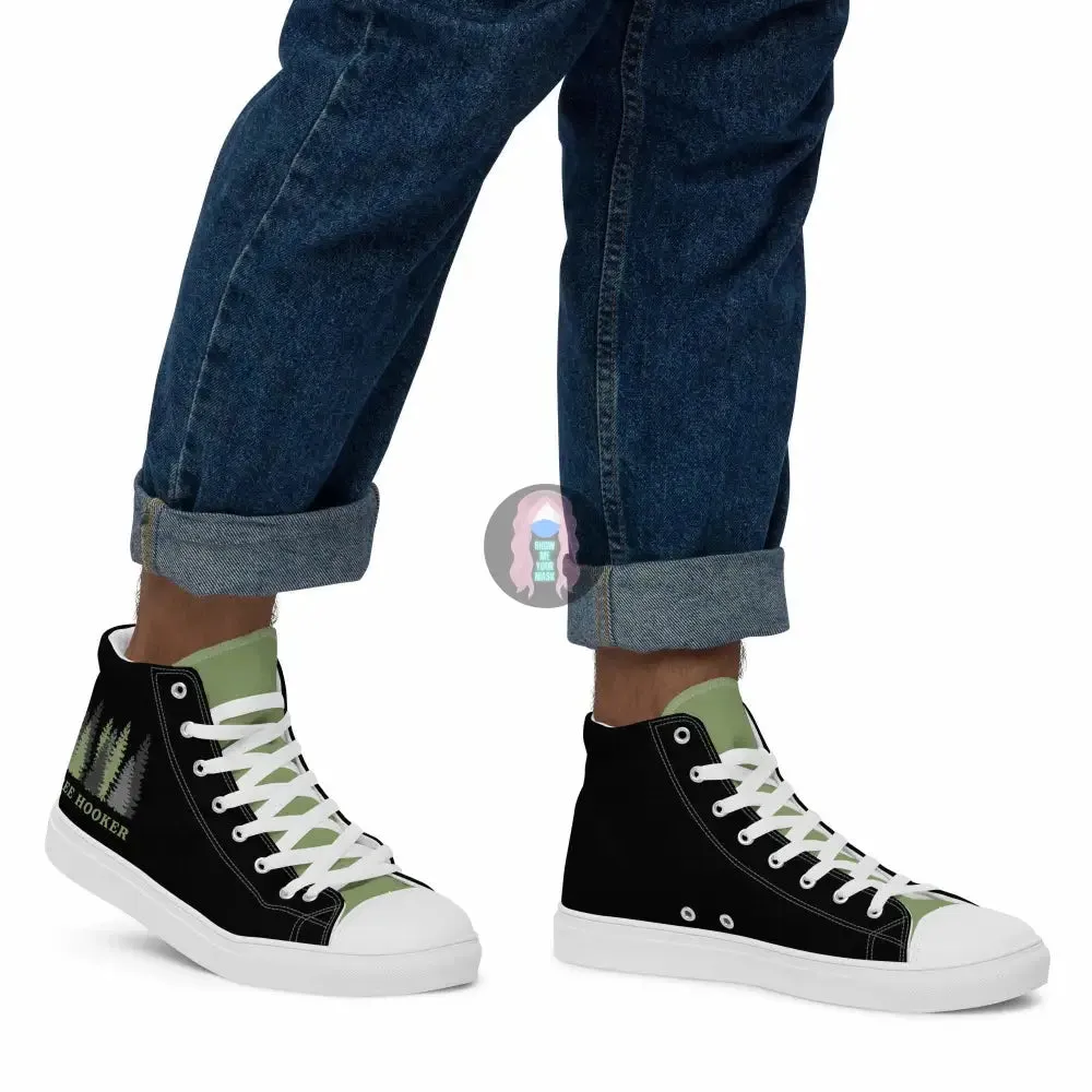 "Tree Hooker" Men’s high top canvas shoes