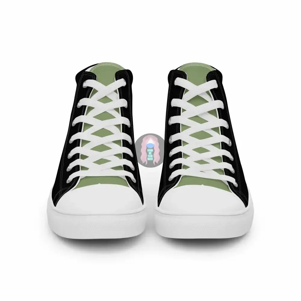 "Tree Hooker" Men’s high top canvas shoes