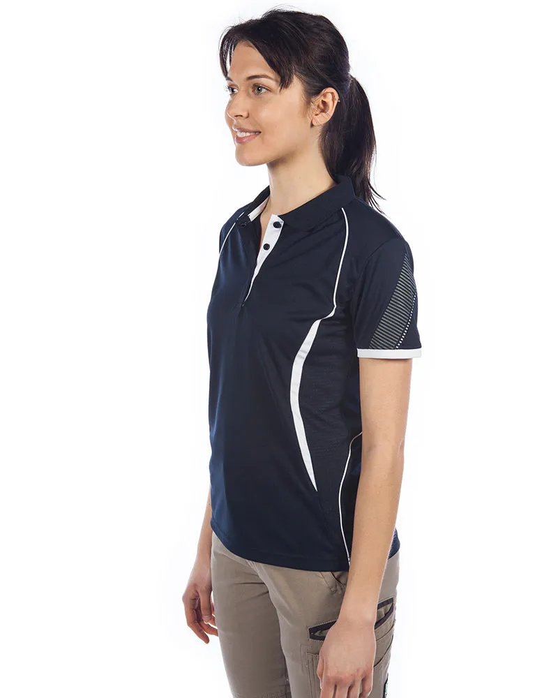 Razor Ladies Polo - Navy/White