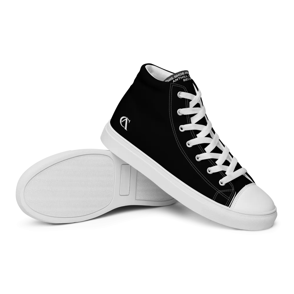 Record Breaking Shoes - Anthill Cinema Men’s high top canvas shoes