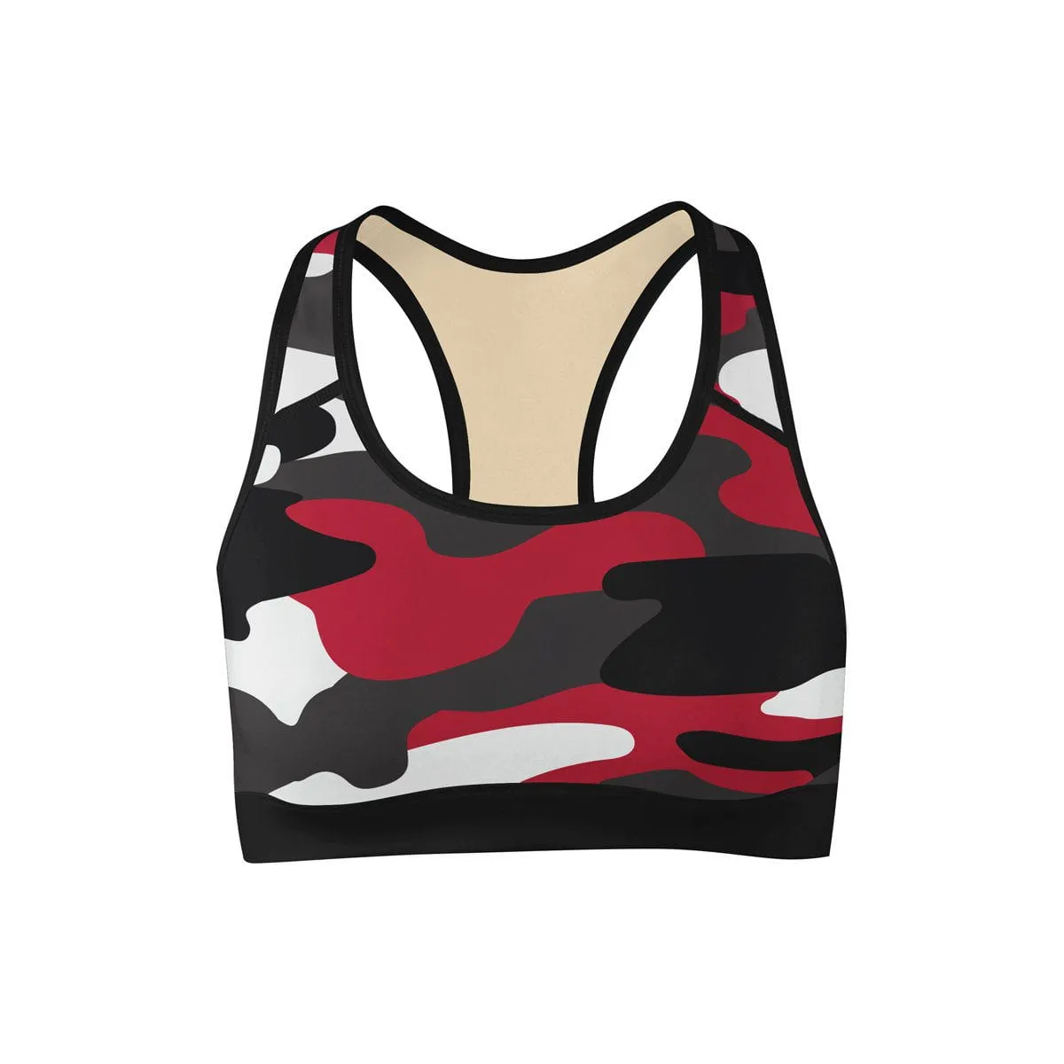 Red Camo Sports Bra