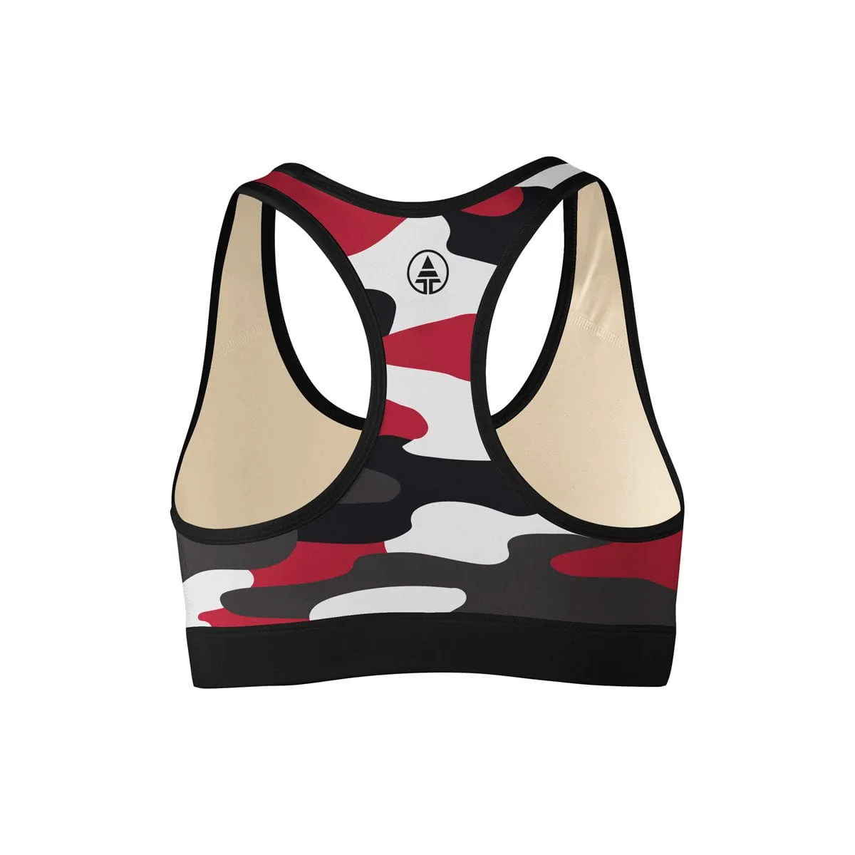 Red Camo Sports Bra