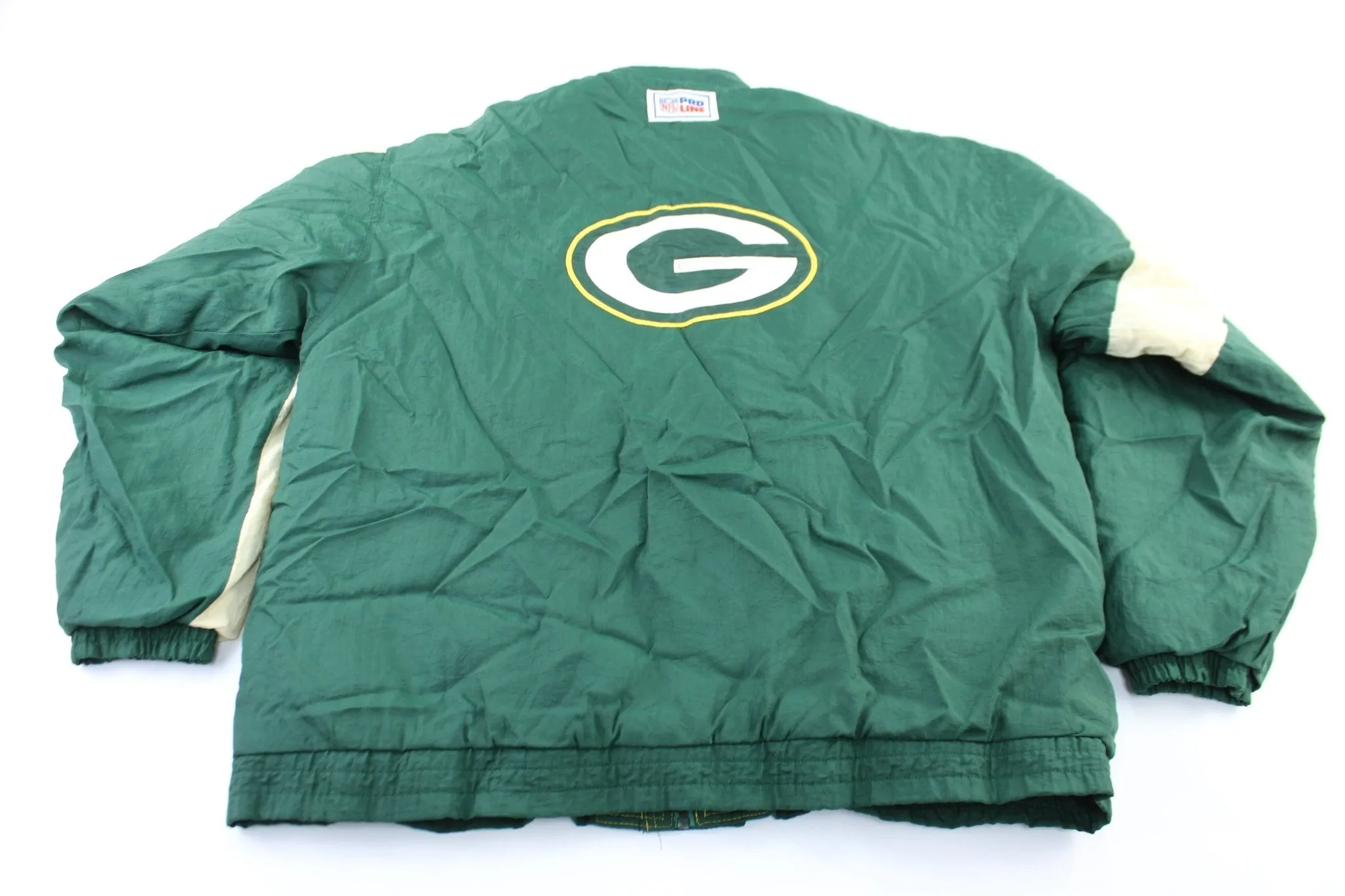 Reebok Embroidered Logo Green Bay Packers Zip Up Jacket