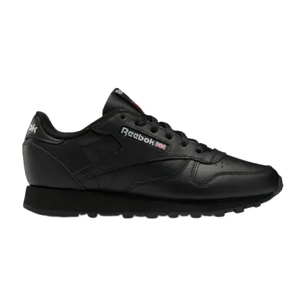 Reebok Women's Classic Leather Shoes - Core Black / Pure Grey 5