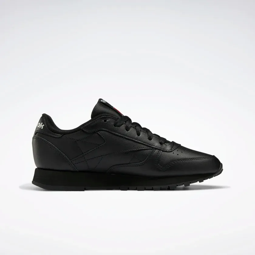 Reebok Women's Classic Leather Shoes - Core Black / Pure Grey 5