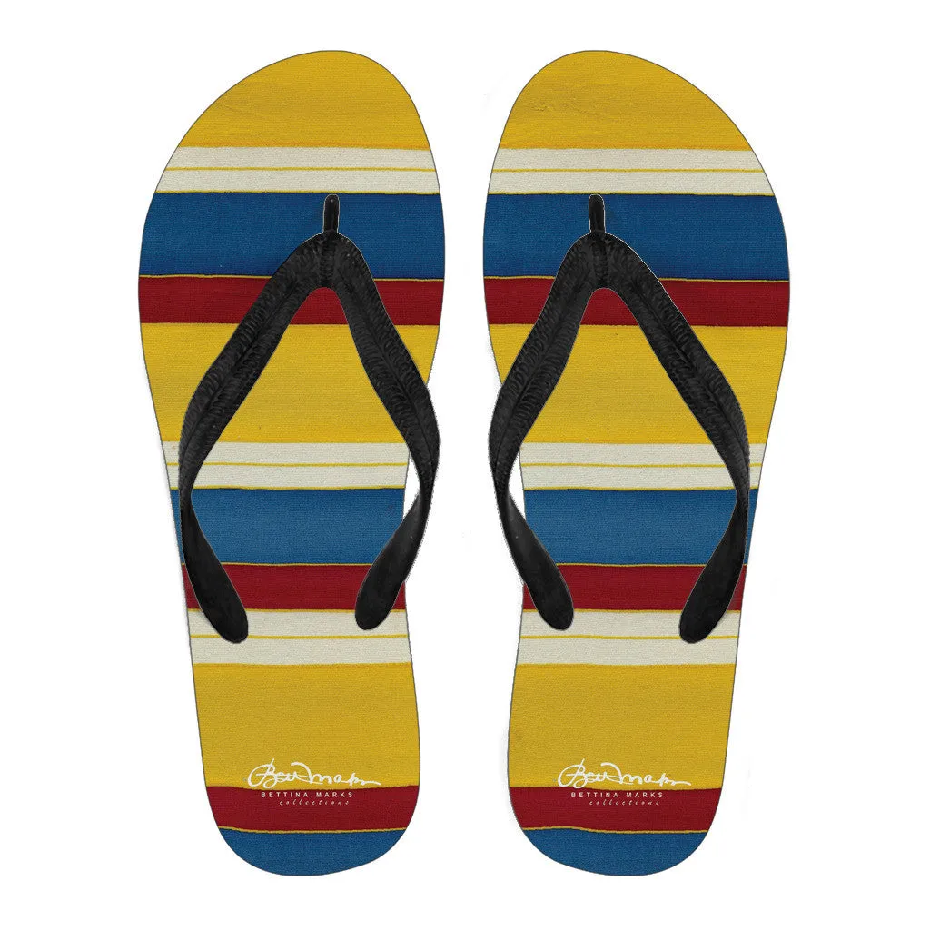 Riviera Stripe Flip Flops