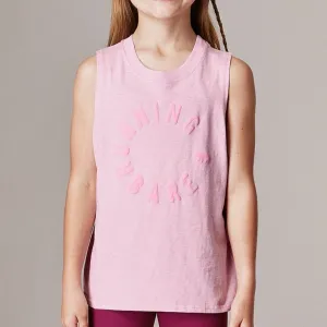 Running Bare Girls Jump Shot Tank