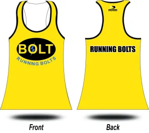 RUNNING BOLTS - Yellow Sunday Singlet