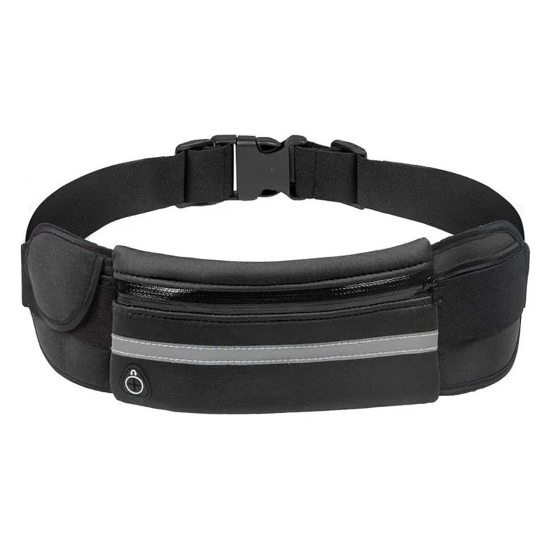 Running Slim Exercise Sports Waist Pack w/ Headphone Slot