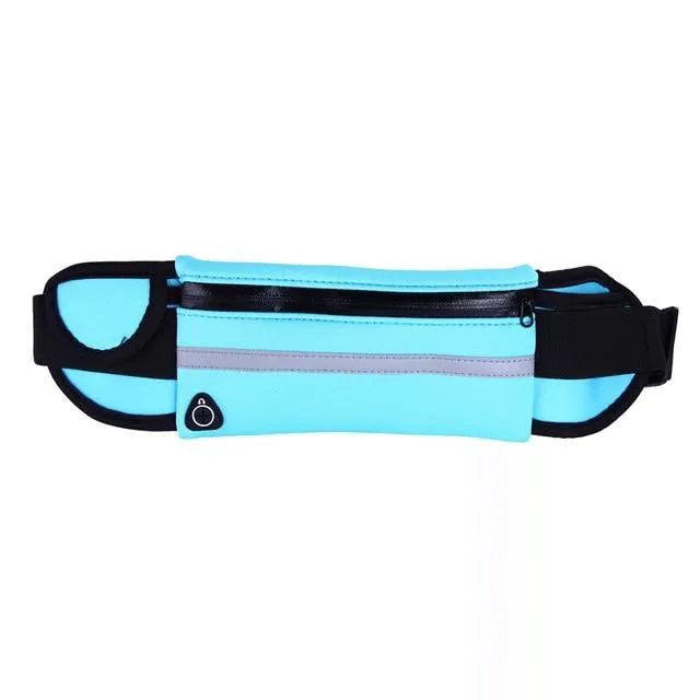 Running Slim Exercise Sports Waist Pack w/ Headphone Slot