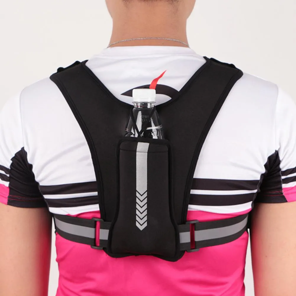 Running Vest Chest Phone Holder Reflective Workout Gear