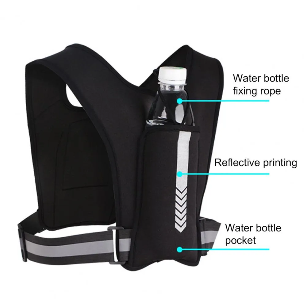 Running Vest Chest Phone Holder Reflective Workout Gear