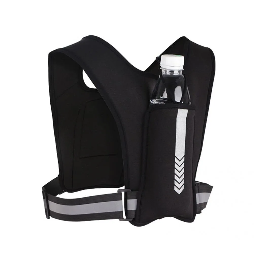 Running Vest Chest Phone Holder Reflective Workout Gear