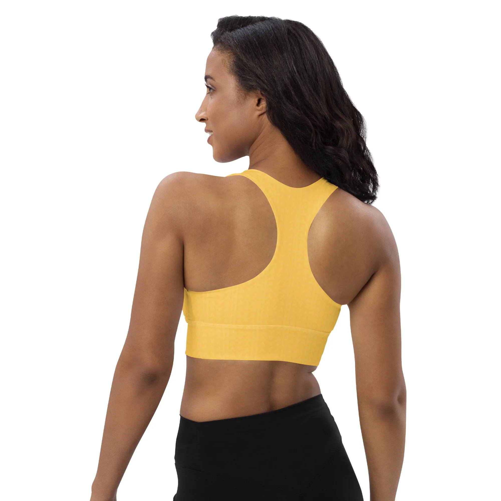 Samoa Yellow Longline Sports Bra