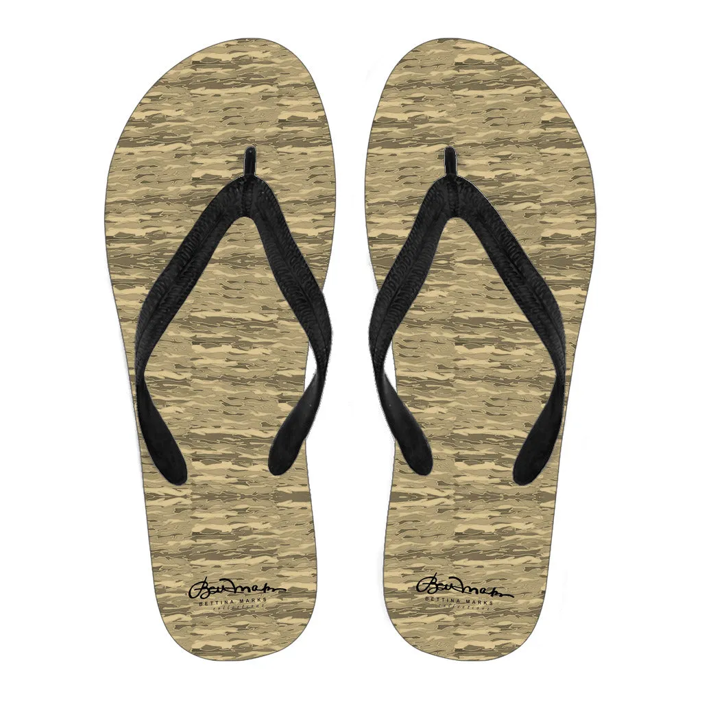 Sand Lava Camouflage Flip Flops