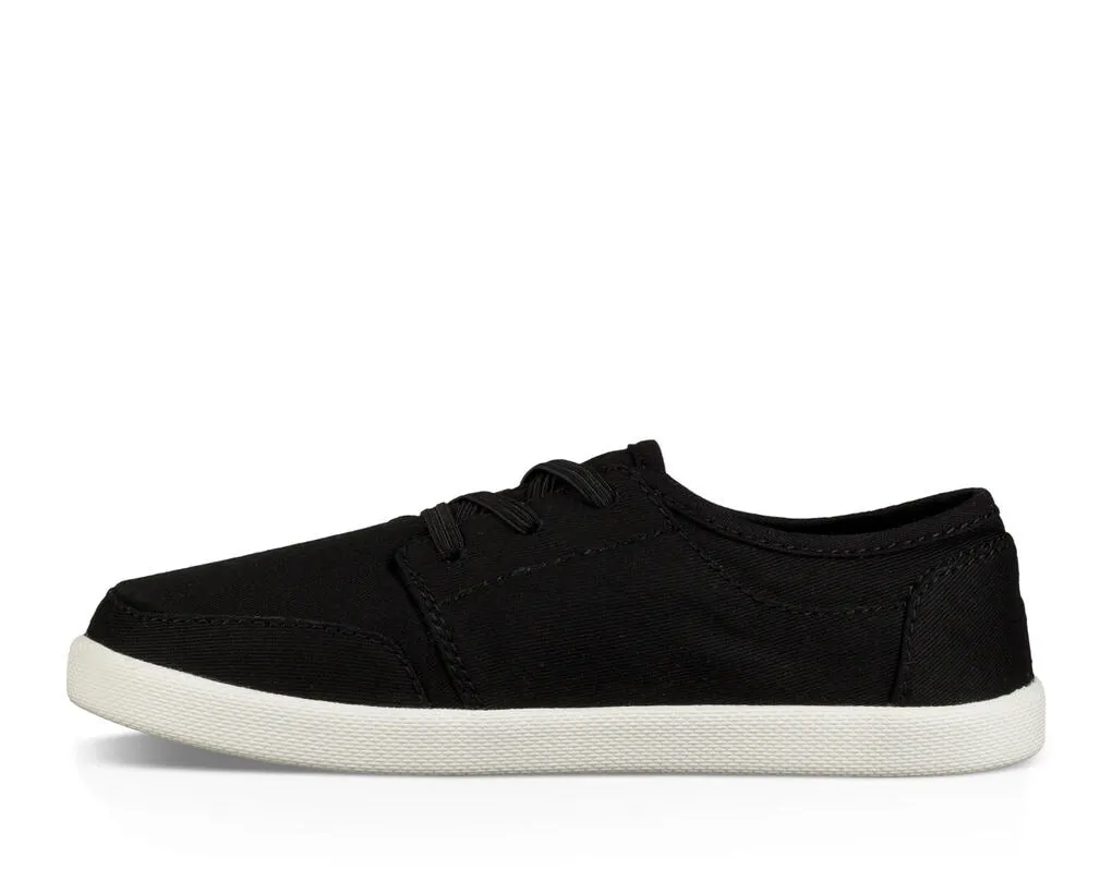 Sanuk Lil Vagabond Lace Sneaker Black - Youth