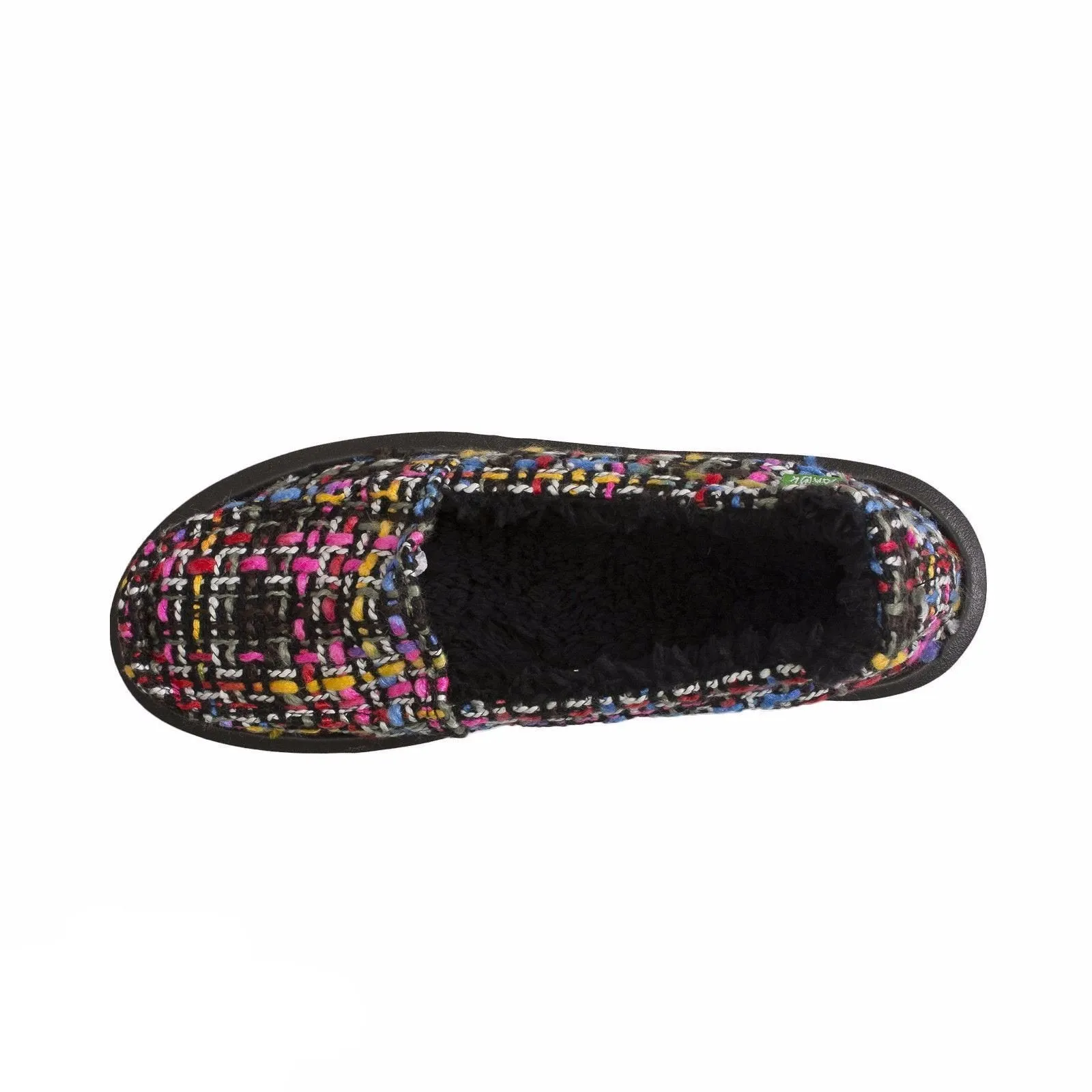 Sanuk Short Knitty Black Multi Tweed Shoes