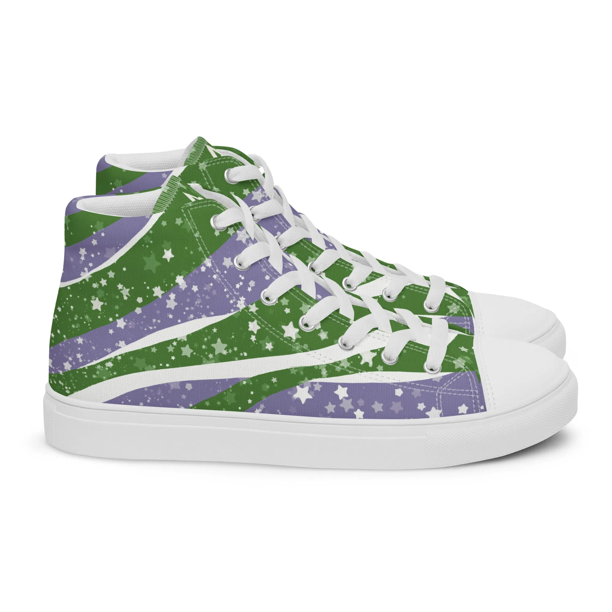 Sarry Genderqueer High Top Canvas Shoes (Fem Sizing)