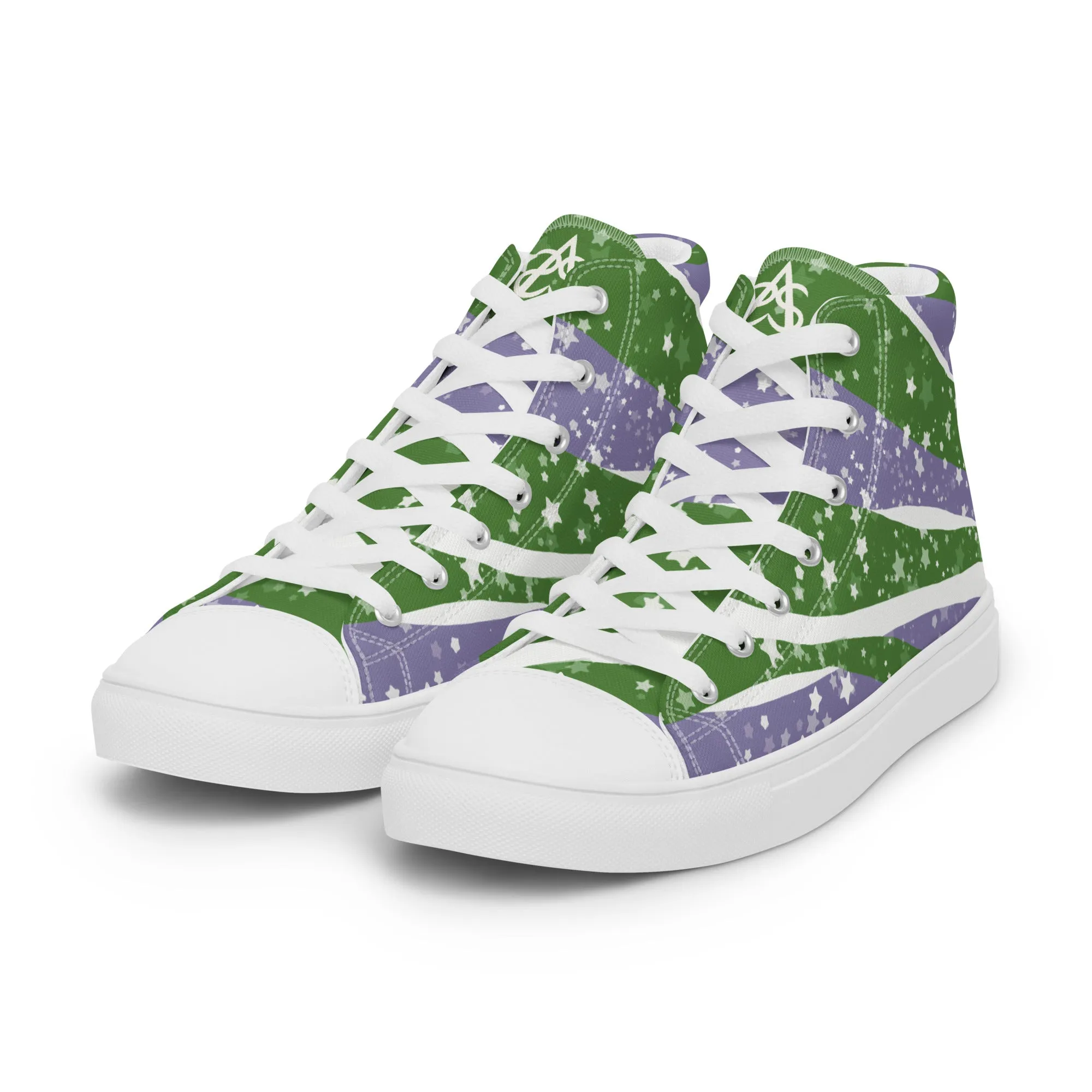 Sarry Genderqueer High Top Canvas Shoes (Fem Sizing)