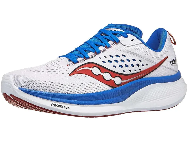 Saucony | Ride 17 | Men's | White/Cobalt