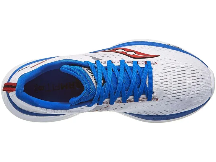 Saucony | Ride 17 | Men's | White/Cobalt