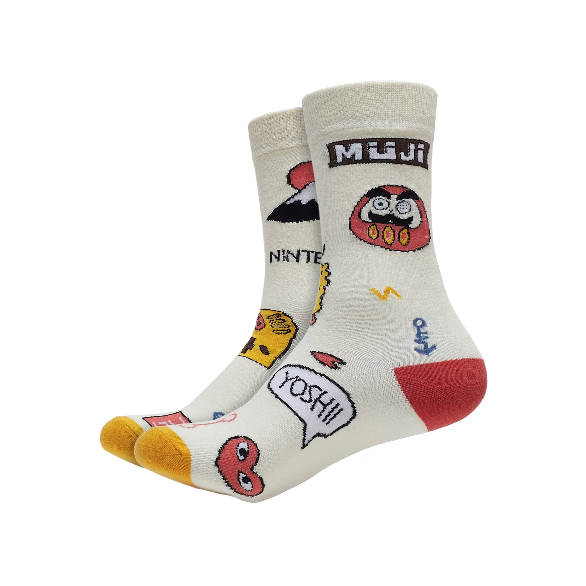 Shinjuku Printed Crew Length Socks