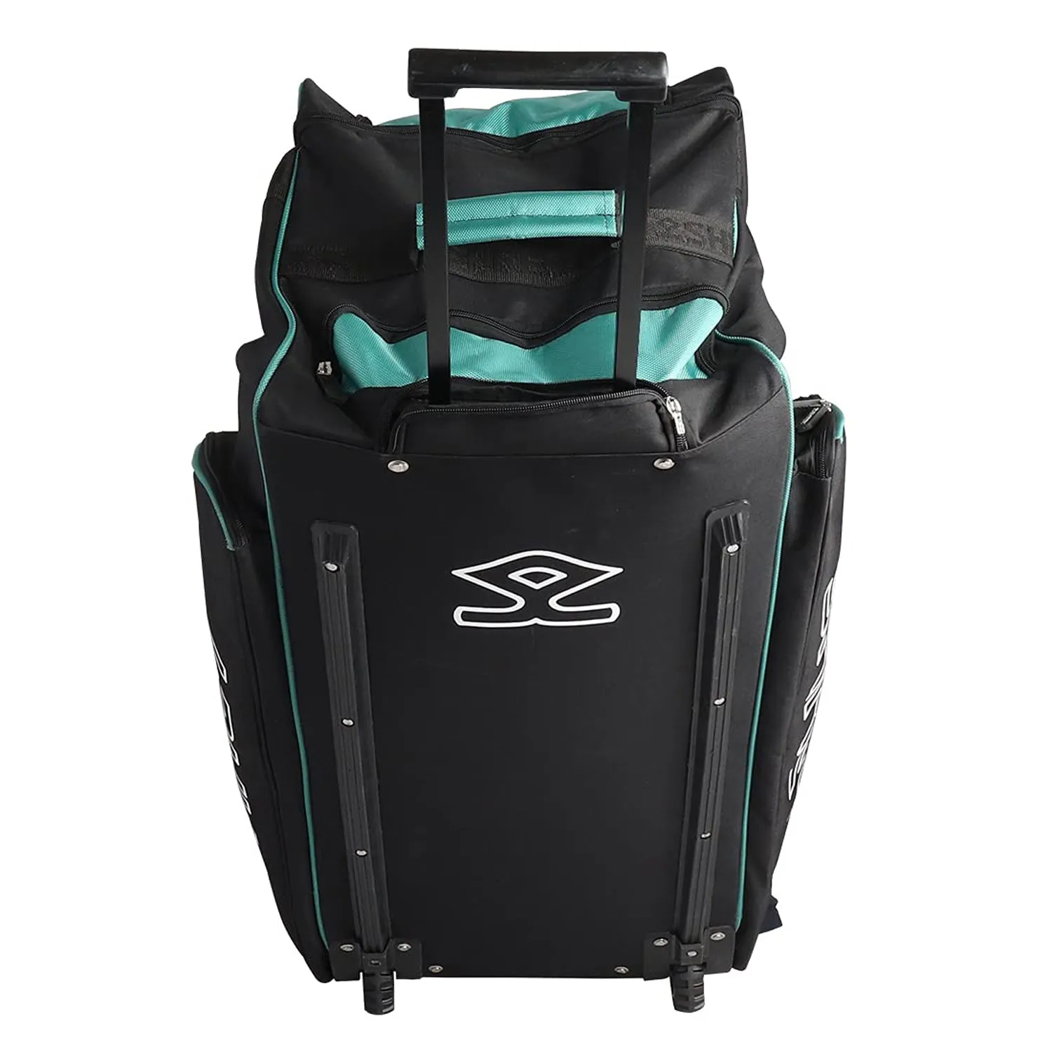 SHREY 1779 Match Cricket Wheelie Bag - Black/Green