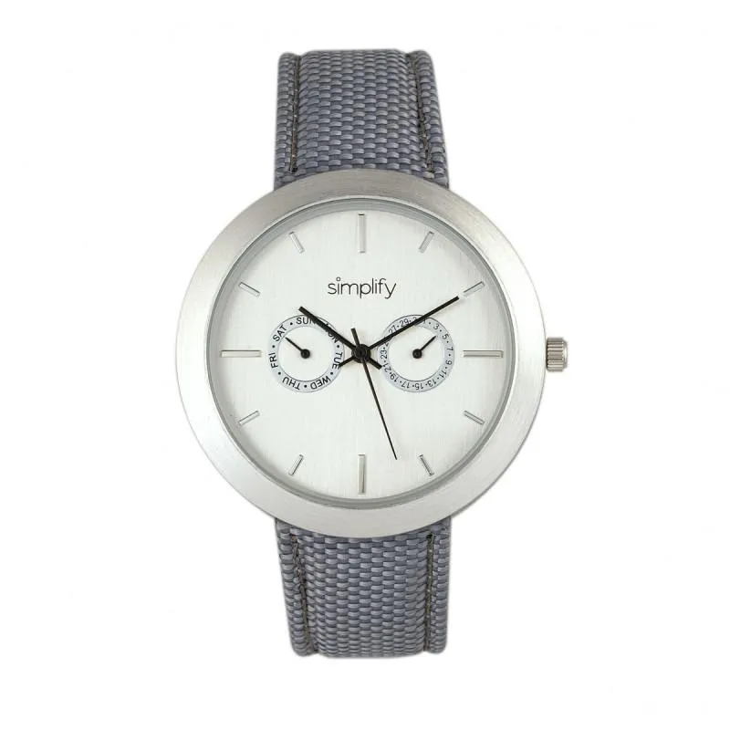 Simplify The 6100 Canvas-Overlaid Strap Watch w/ Day/Date