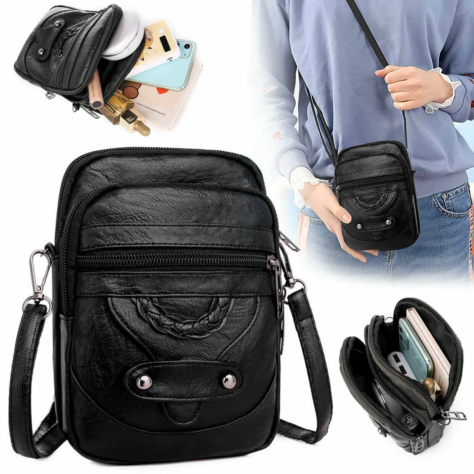 Small Cell Phone Purse Wallet Shoulder Bag