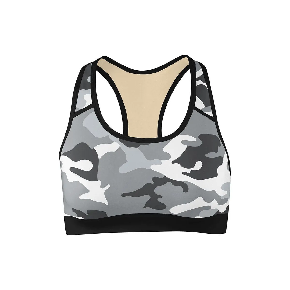 Snow Camo Sports Bra