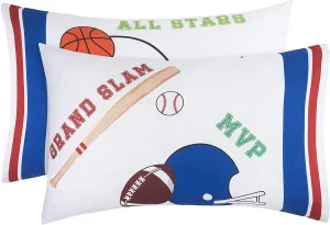 Sports 2 Pack Pillowcase Set