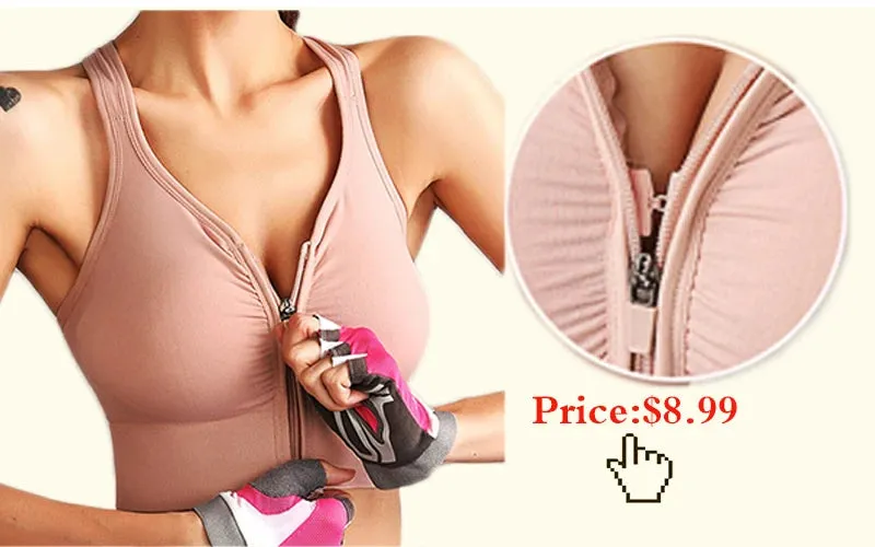 Sports Bra for Women Criss-Cross Back Padded Sports Yoga Bra with Removable Cups Gym Bra Top