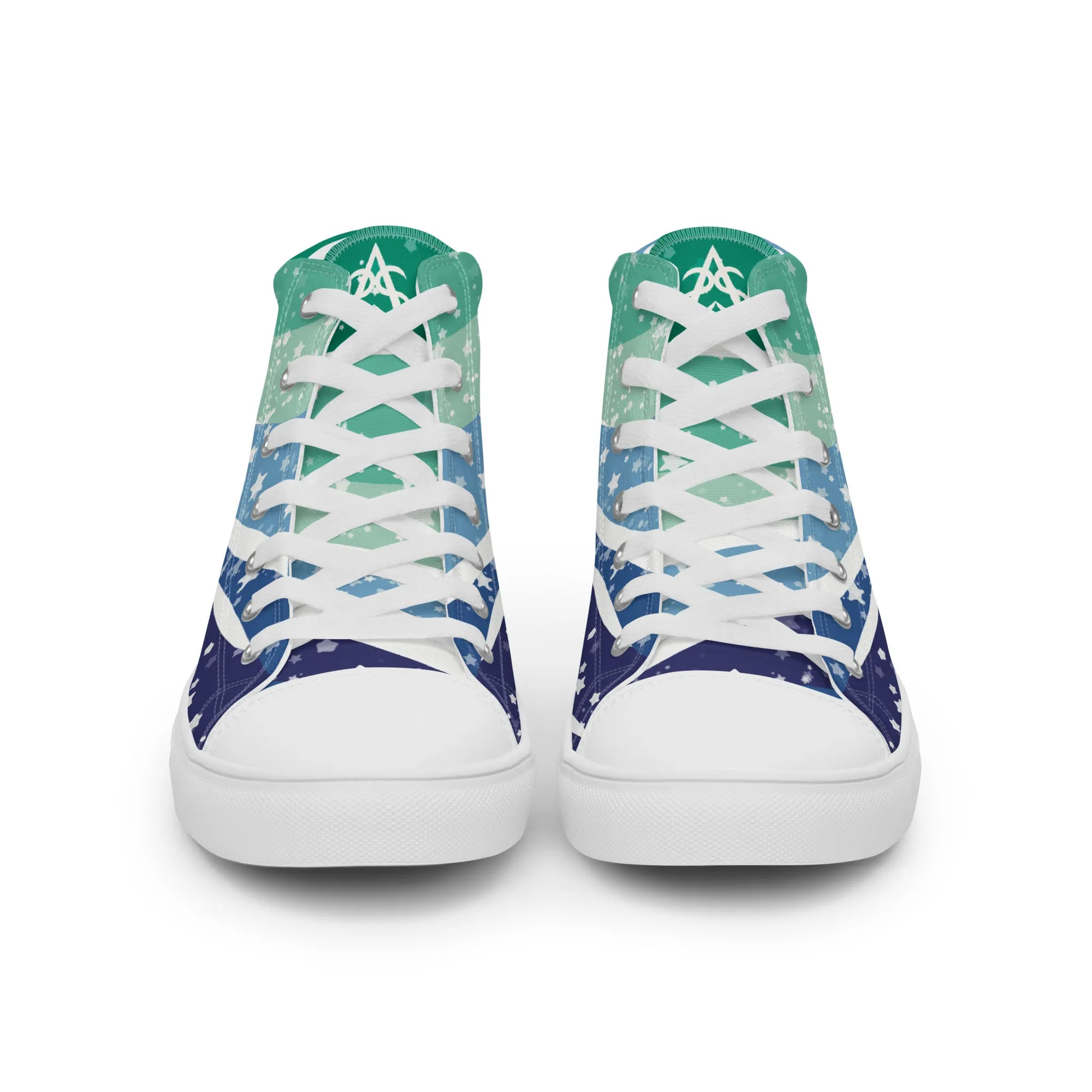 Starry Gay Men High Top Canvas Shoes (Masc Sizing)