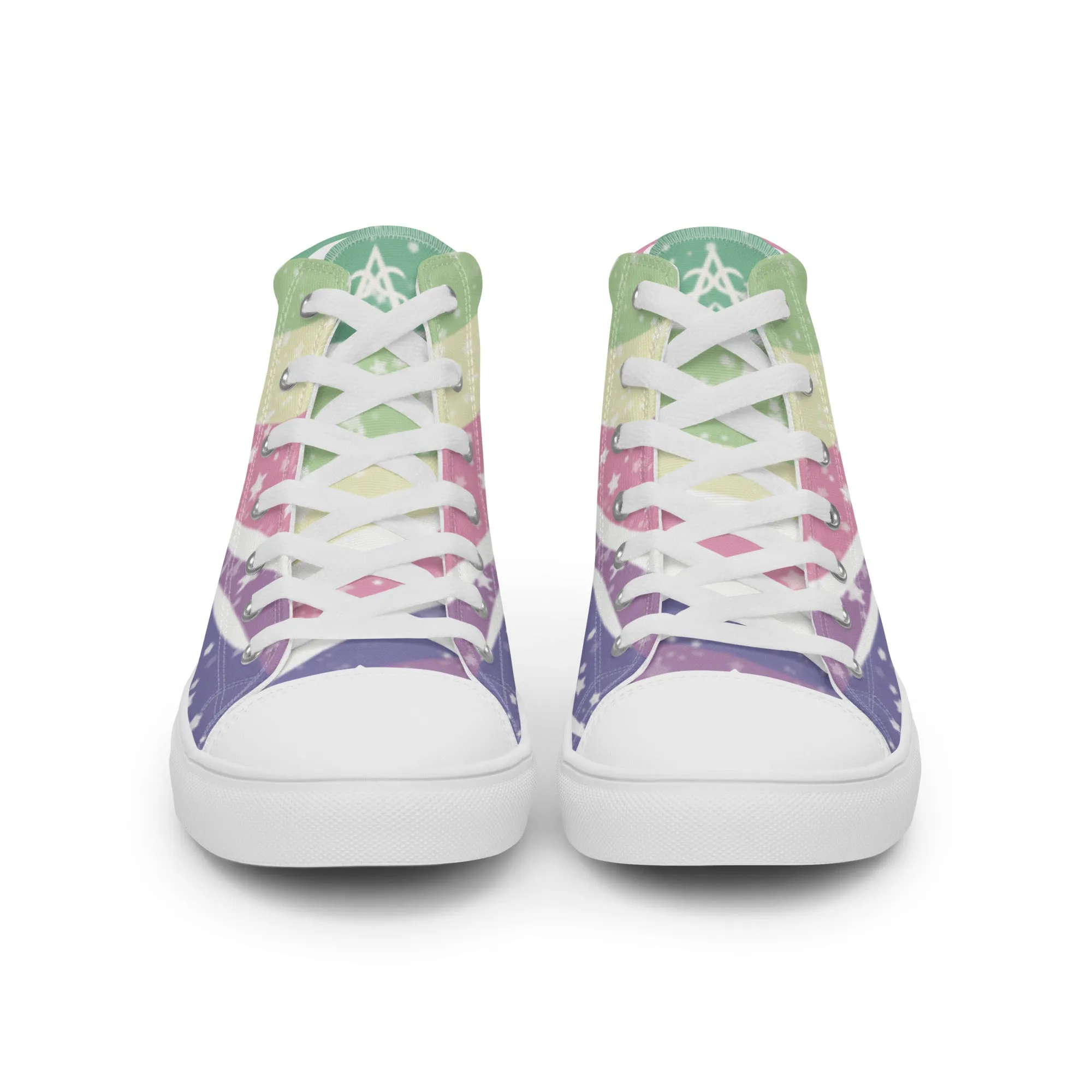 Starry Genderfae High Top Canvas Shoes (Fem Sizing)