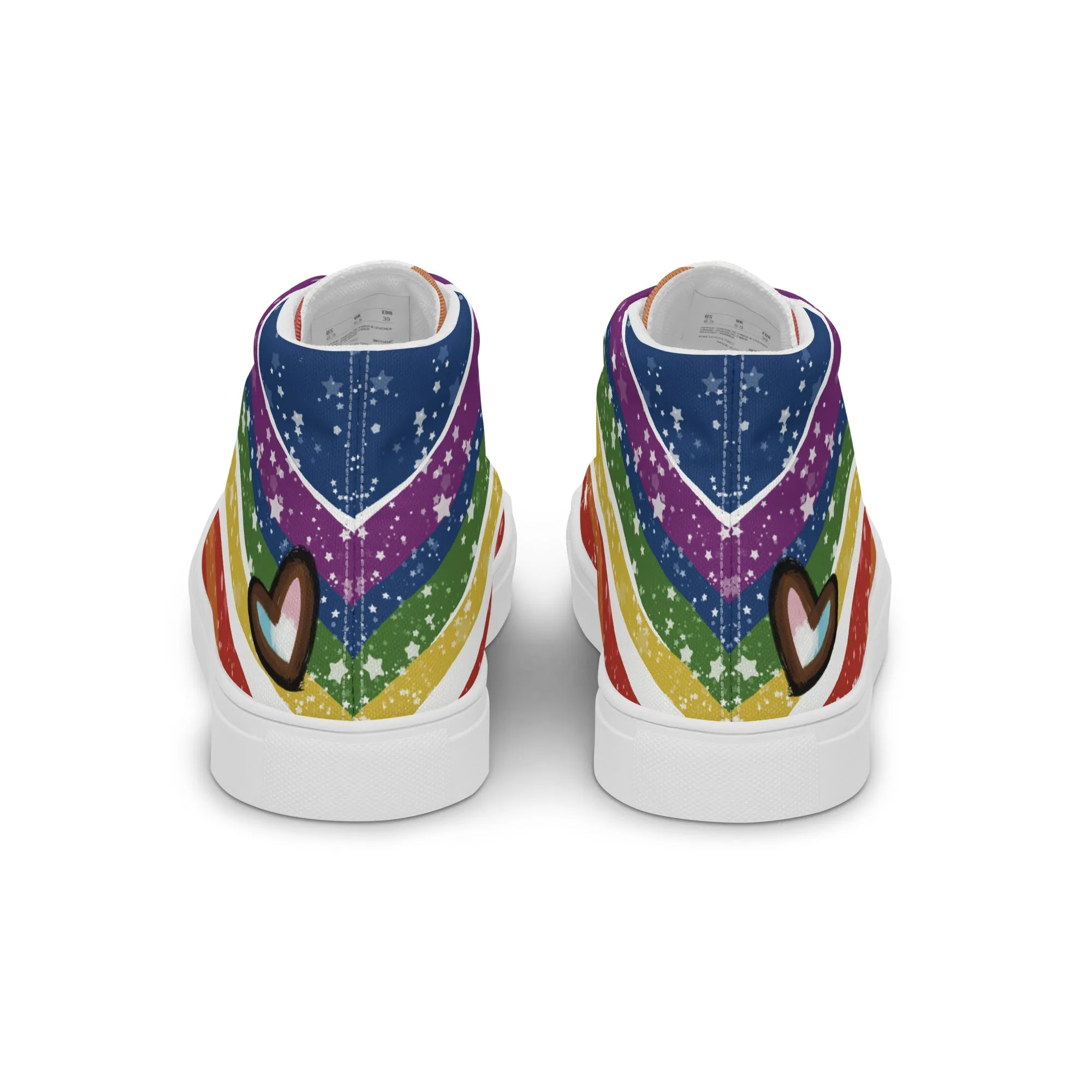 Starry Rainbow High Top Canvas Shoes (Masc Sizing)