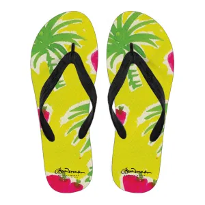 Strawberry Tropic Flip Flops